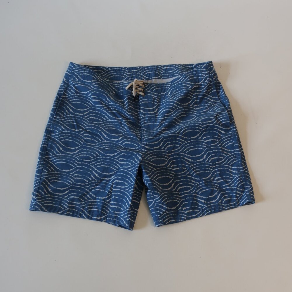 Mens Faherty Blue, White Swim Boardshorts Size 38